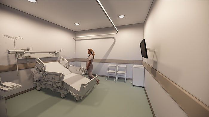 Telefonicos design rendering room enscape image