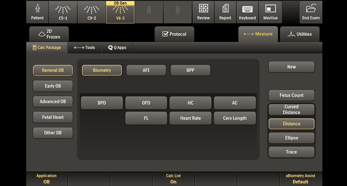 Philips ultrasound aBiometry Assist touchpanel for EPIQ