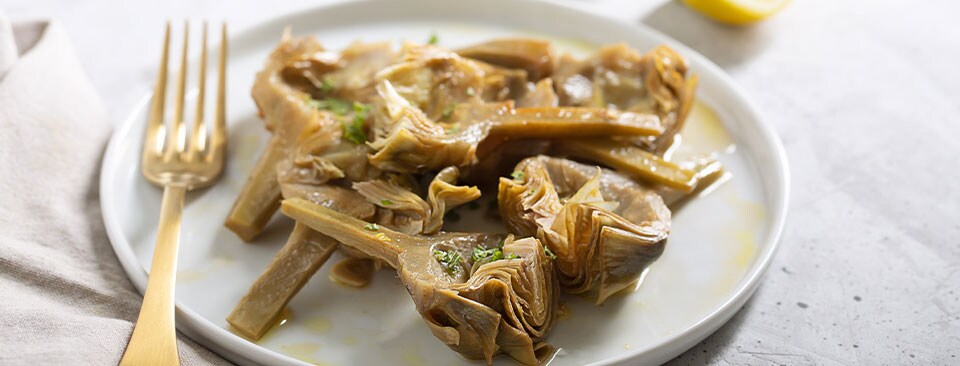 Artichokes with salsa verde