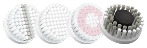 Facial exfoliator brush heads