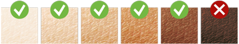 Body hair colour table