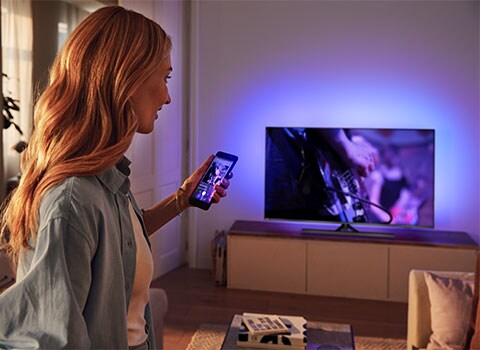 From smart device to TV